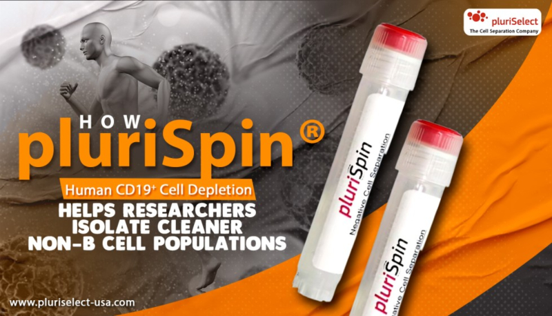 How pluriSpin® Human CD19⁺ Cell Depletion Helps Researchers Isolate Cleaner Non-B Cell Populations